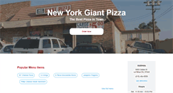 Desktop Screenshot of newyorkgiantpizzaca.com